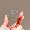 Hollow Rose Brooch High-end Female Niche Design Sense Metal Pin