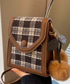 Vintage Kraft Medium Size Side Shoulder Bag